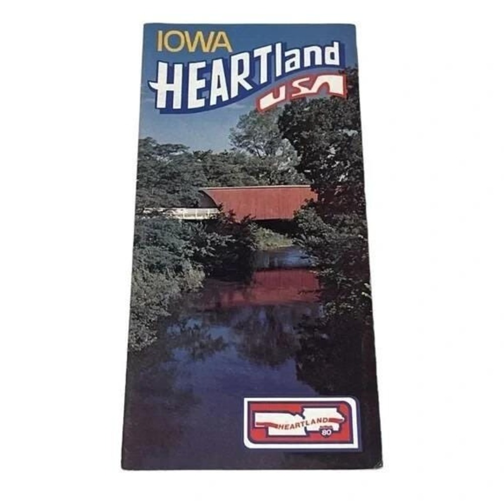 Iowa & Nebraska Heartland USA‎ Vintage Maps and Travel Brochure 1975